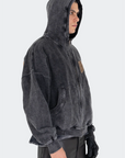 VENENO BUZO ZIPPER LEATHER COW
