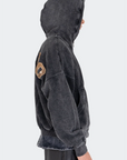 VENENO BUZO ZIPPER LEATHER COW
