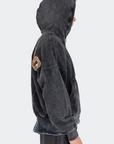 VENENO BUZO ZIPPER LEATHER COW