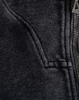 VENENO BUZO ZIPPER LEATHER COW