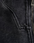 VENENO BUZO ZIPPER LEATHER COW