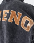 VENENO BUZO ZIPPER LEATHER COW