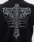 VENENO BUZO ZIP UP GRUNGE BONES
