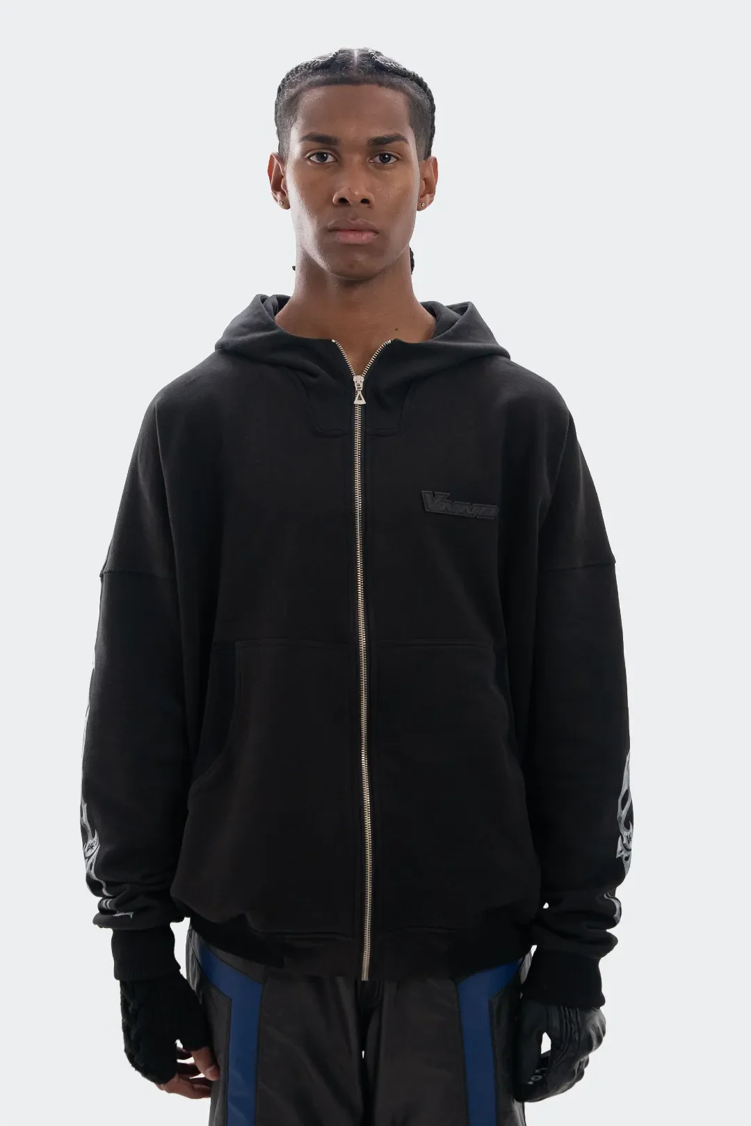 VENENO BUZO ZIP UP GRUNGE BONES