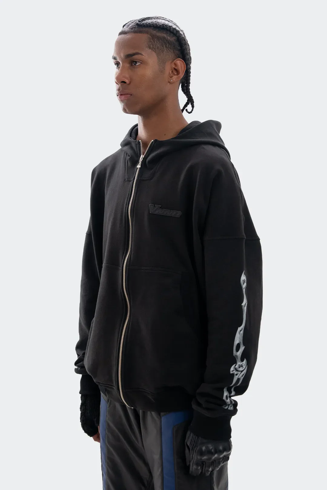 VENENO BUZO ZIP UP GRUNGE BONES