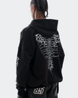 VENENO BUZO ZIP UP GRUNGE BONES