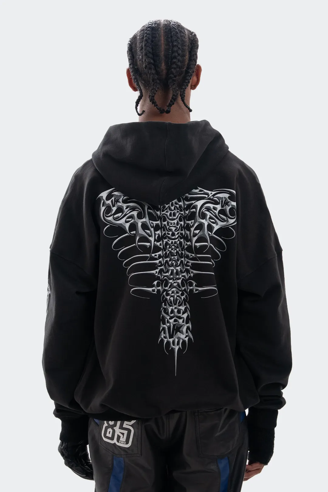 VENENO BUZO ZIP UP GRUNGE BONES