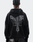 VENENO BUZO ZIP UP GRUNGE BONES