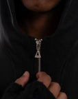 VENENO BUZO ZIP UP GRUNGE BONES