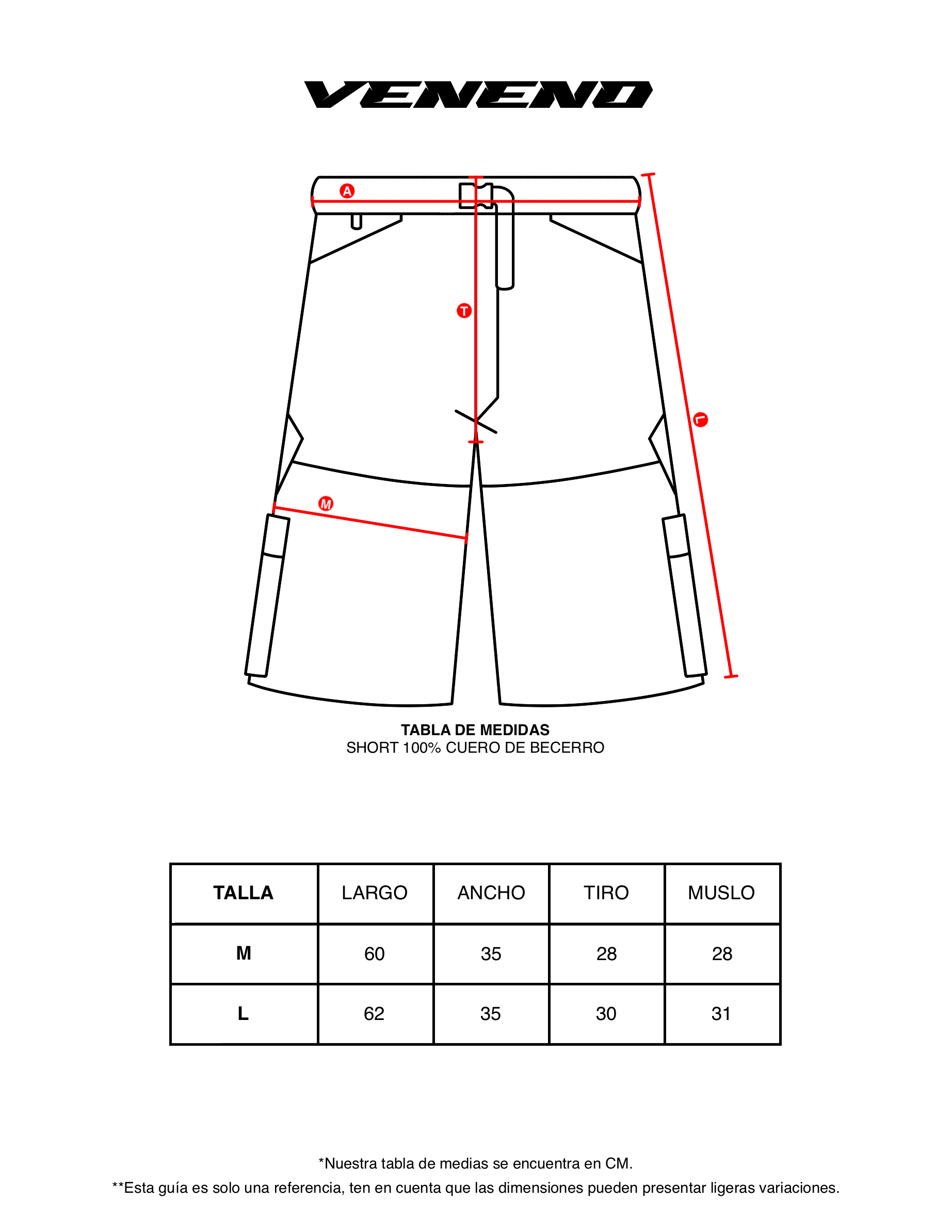 VENENO SHORT DE CUERO ARMY VINTAGE