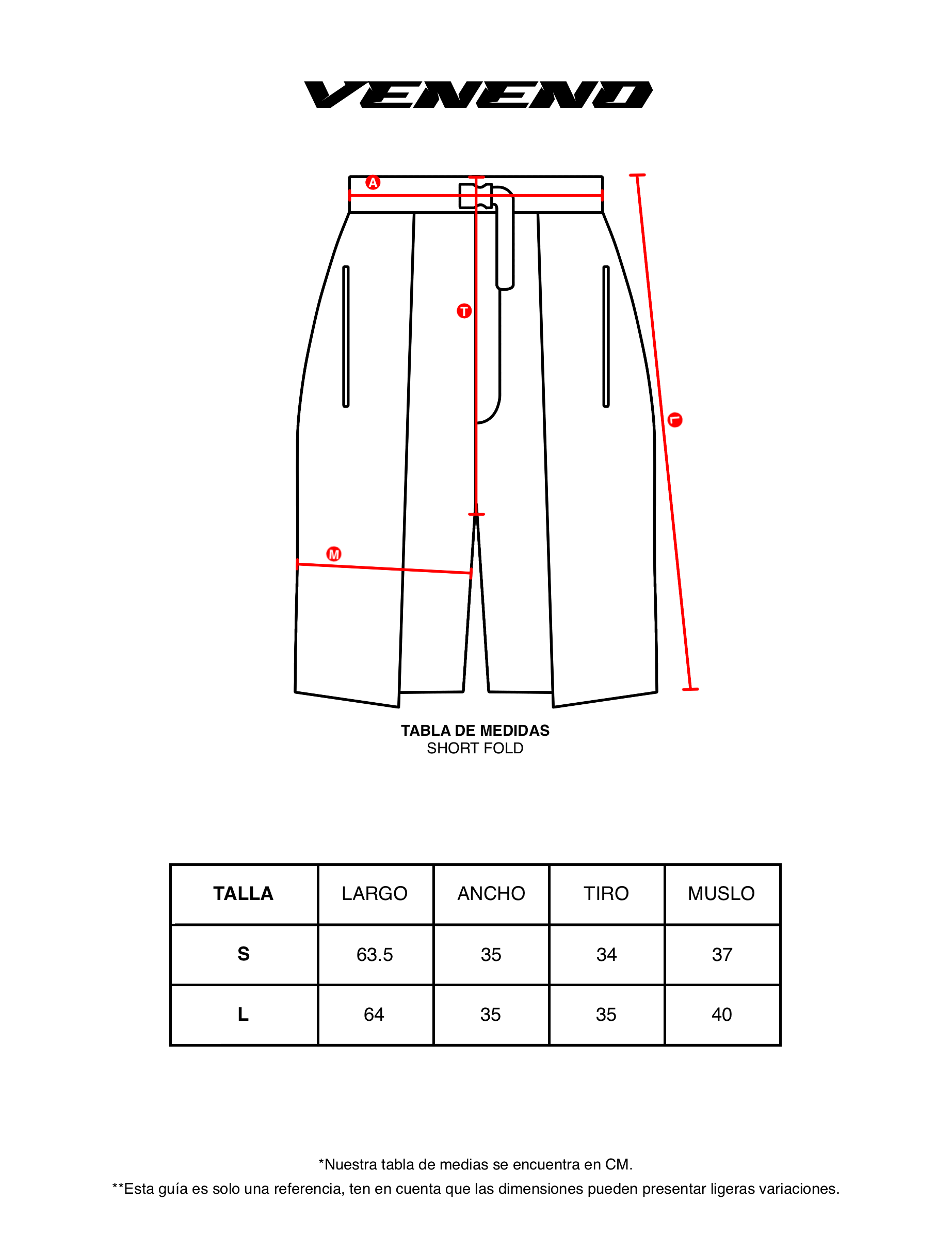 VENENO SHORT FOLD