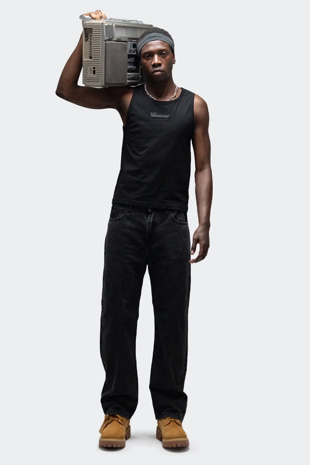 VENENO PANTALON DENIM NEGRO