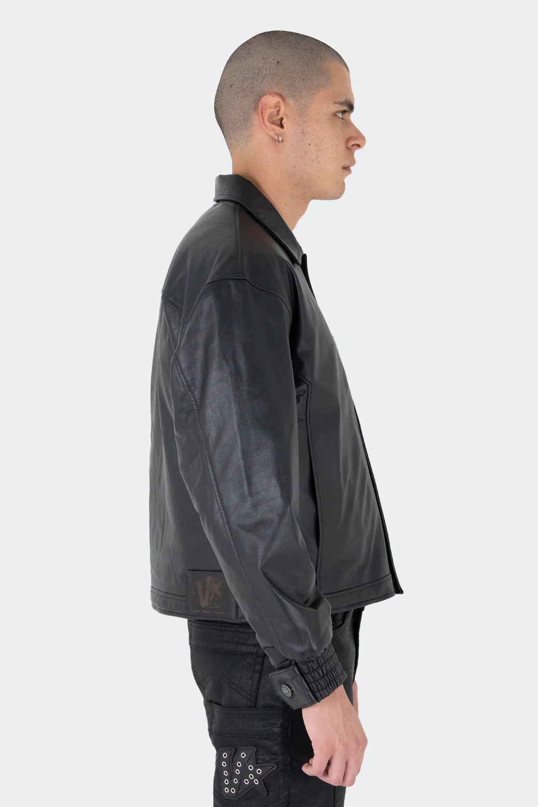 VENENO CHAQUETA DE CUERO NURSE