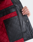 VENENO CHAQUETA DE CUERO NURSE