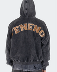 VENENO BUZO ZIPPER LEATHER COW