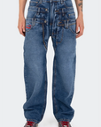 VENENO JEAN TRIPLE WAISTBAND BLUE