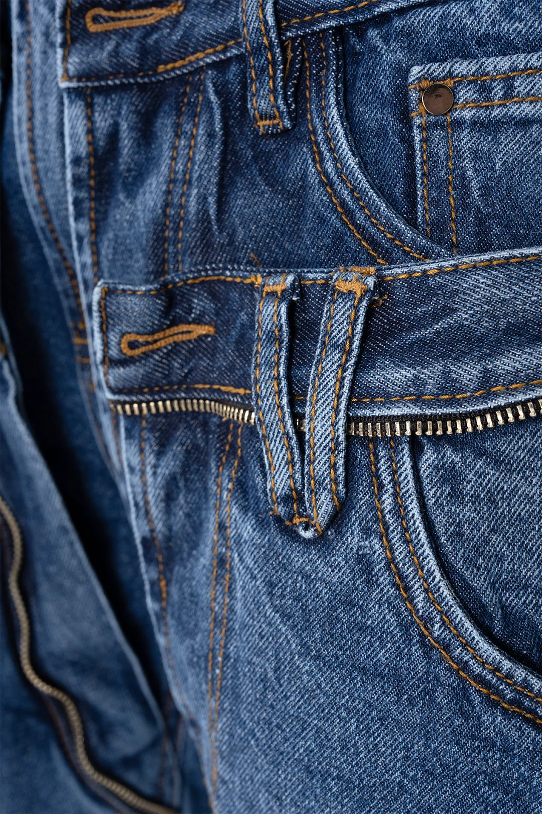VENENO JEAN TRIPLE WAISTBAND BLUE