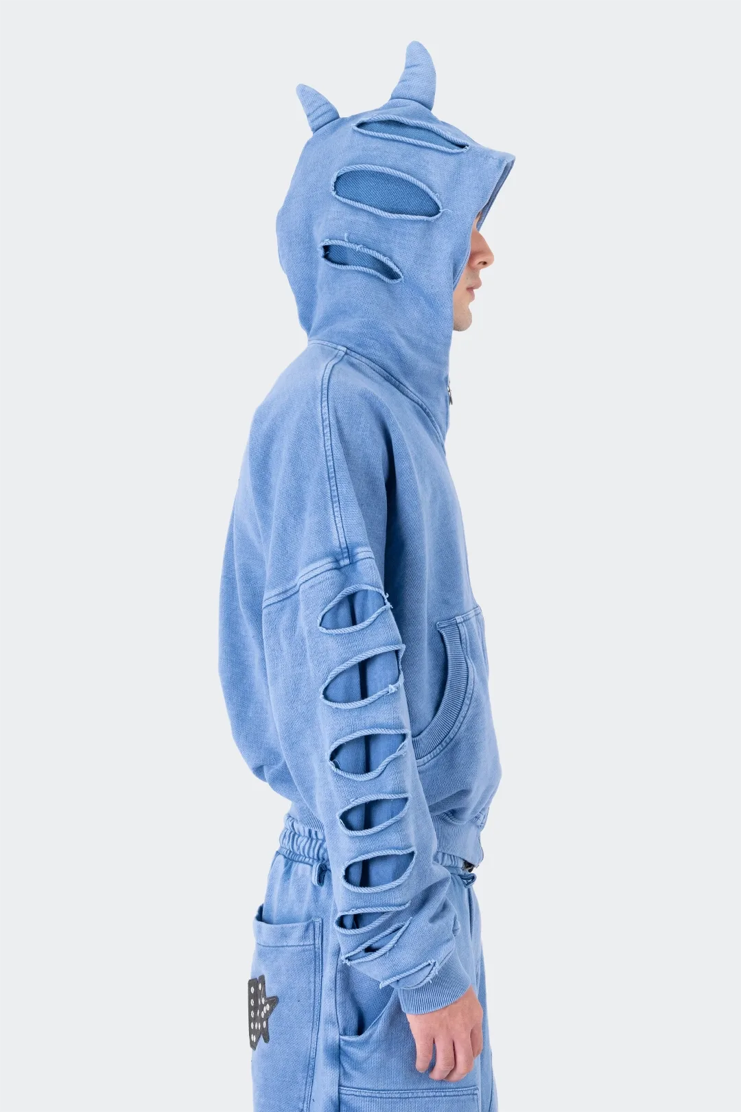 VENENO BUZO ZIPPER SHARK BLUE VN-0468