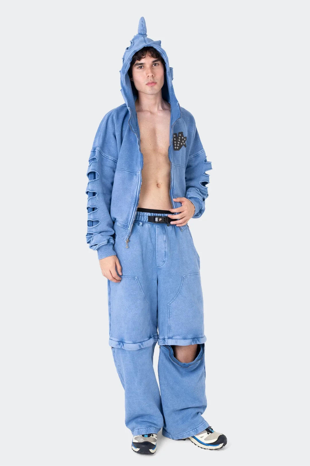 VENENO BUZO ZIPPER SHARK BLUE VN-0468