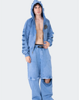 VENENO BUZO ZIPPER SHARK BLUE VN-0468