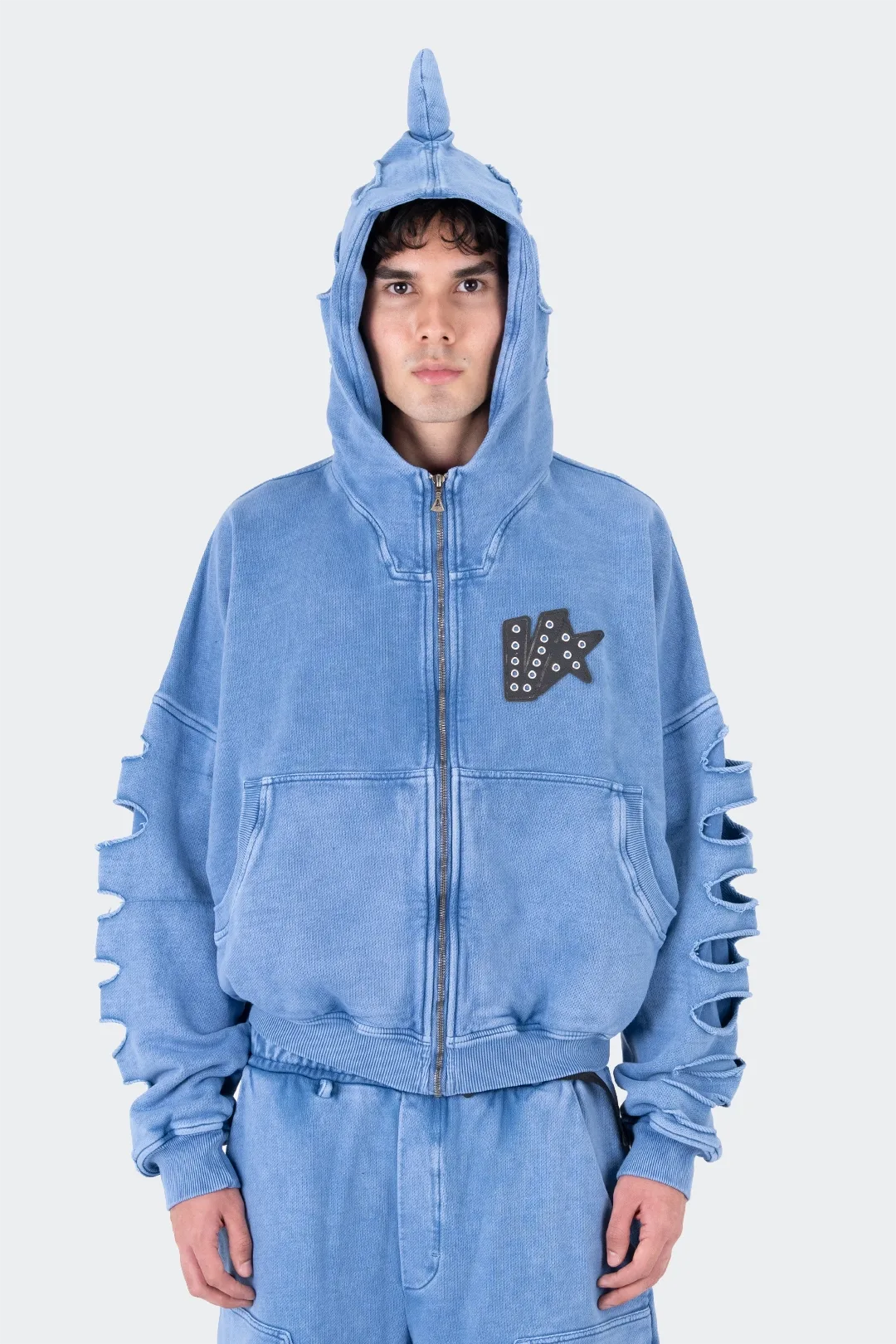 VENENO BUZO ZIPPER SHARK BLUE VN-0468