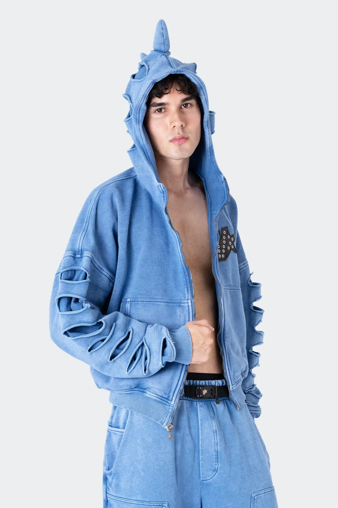 VENENO BUZO ZIPPER SHARK BLUE VN-0468