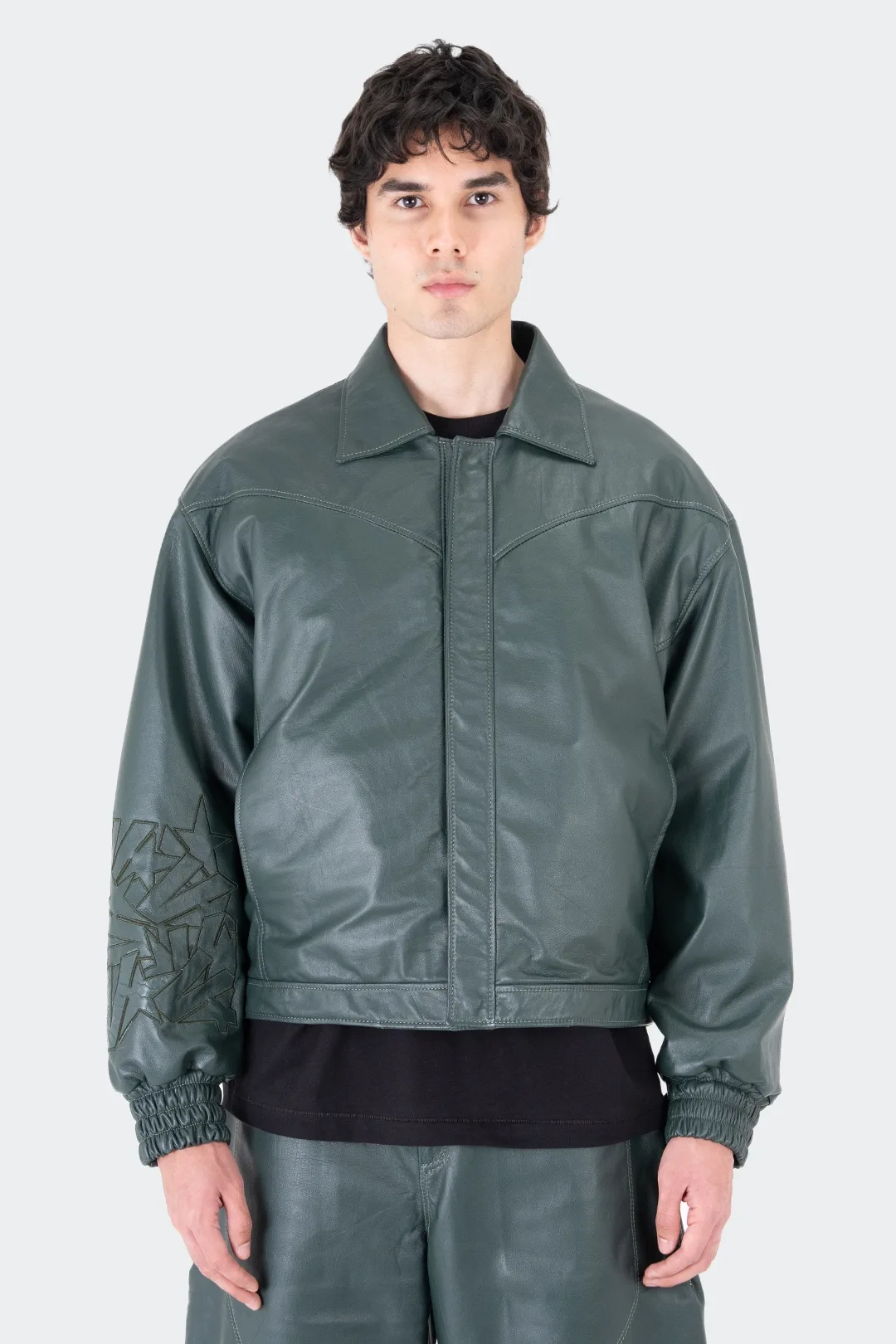 VENENO CHAQUETA DE CUERO EMERALD VIPER VN-0486
