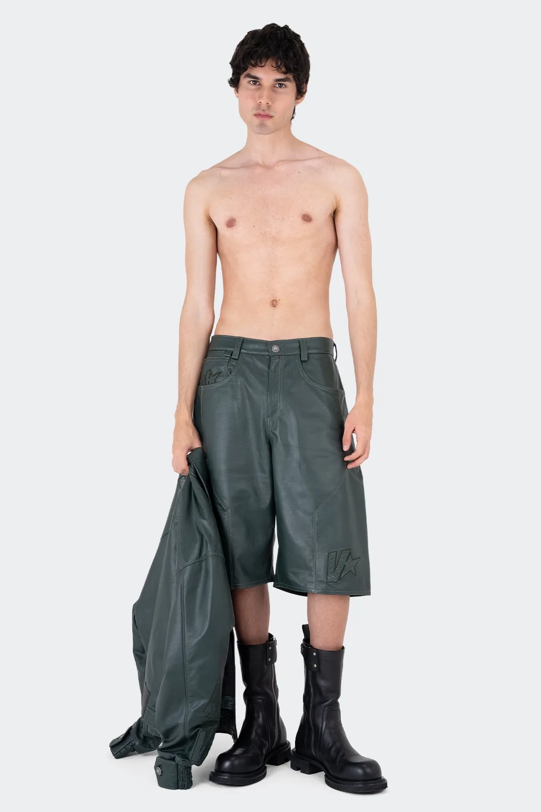VENENO SHORT DE CUERO EMERALD VIPER VN-0487