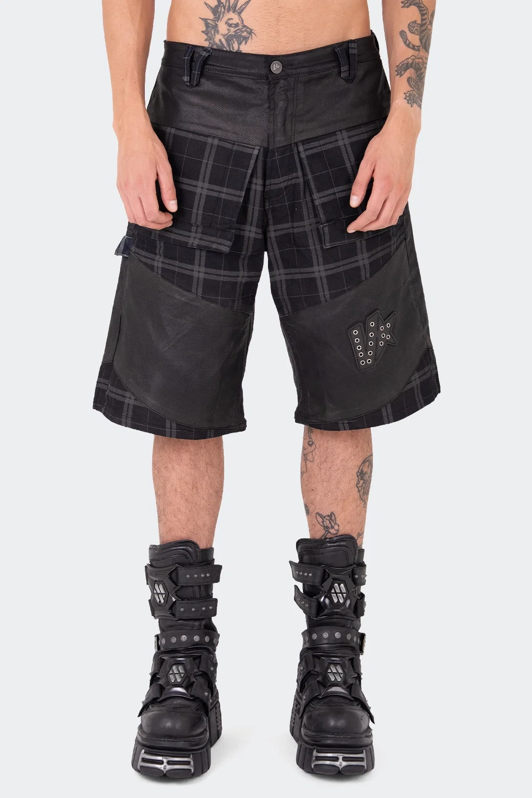 VENENO SHORT DENIM FRAGMENT