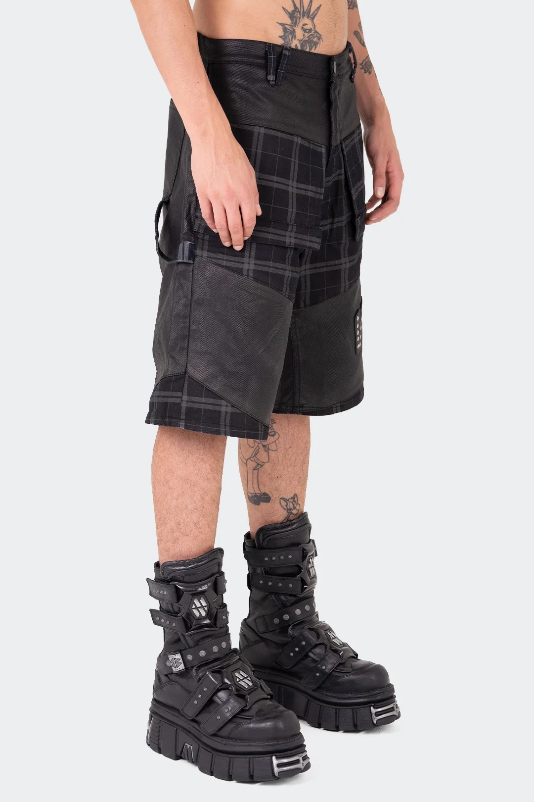 VENENO SHORT DENIM FRAGMENT