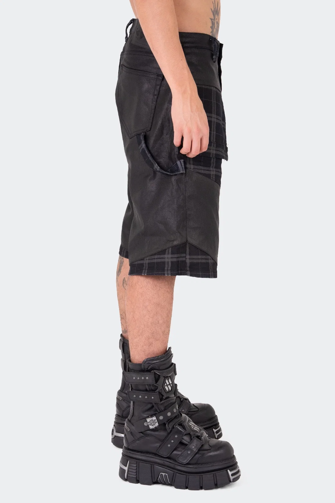 VENENO SHORT DENIM FRAGMENT