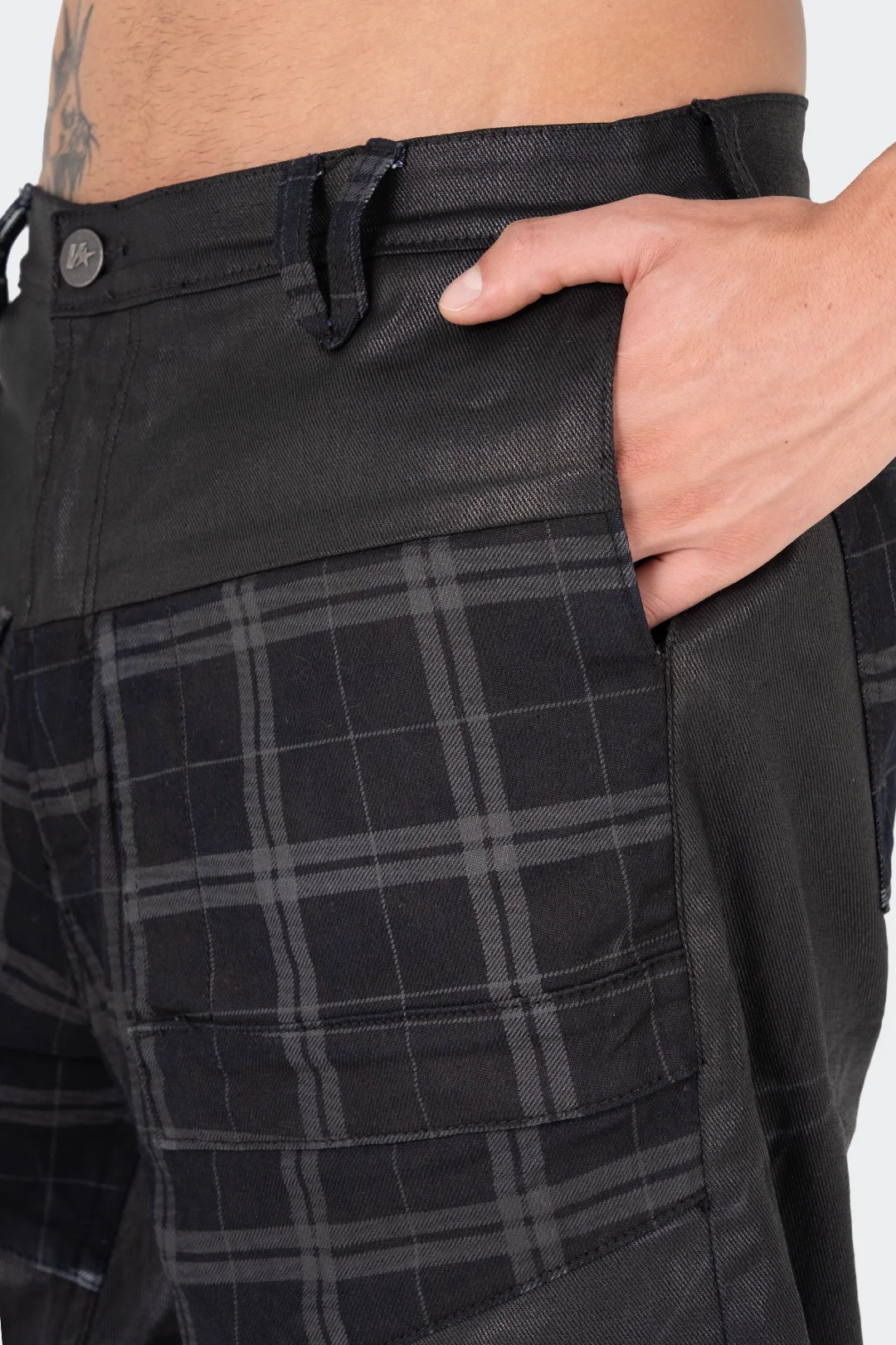 VENENO SHORT DENIM FRAGMENT