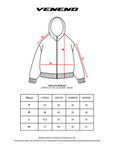 VENENO BUZO ZIPPER UP BLACK RED