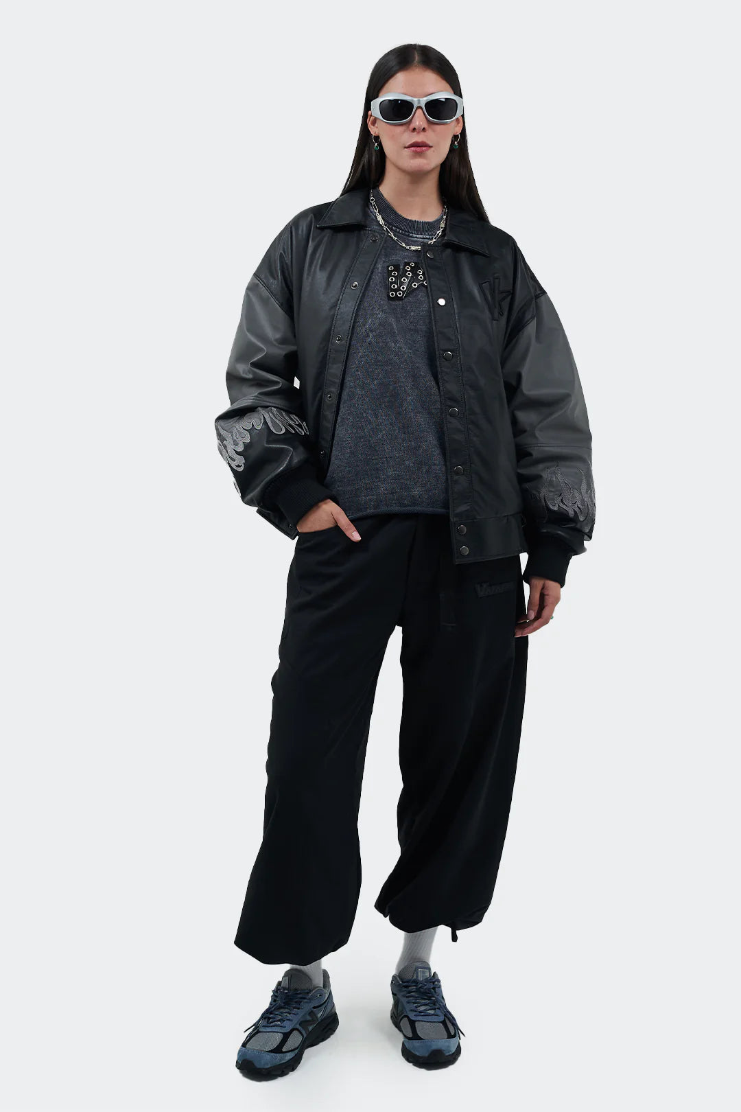 VENENO CHAQUETA VARSITY FLAMES