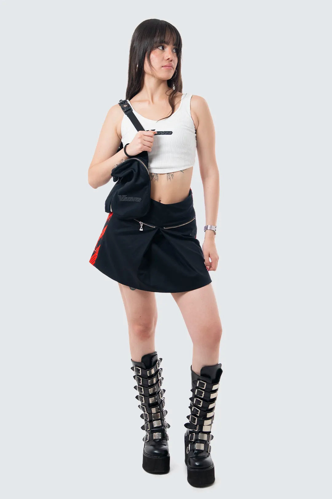 VENENO MINI FALDA ZIPPER BAG - MUJER