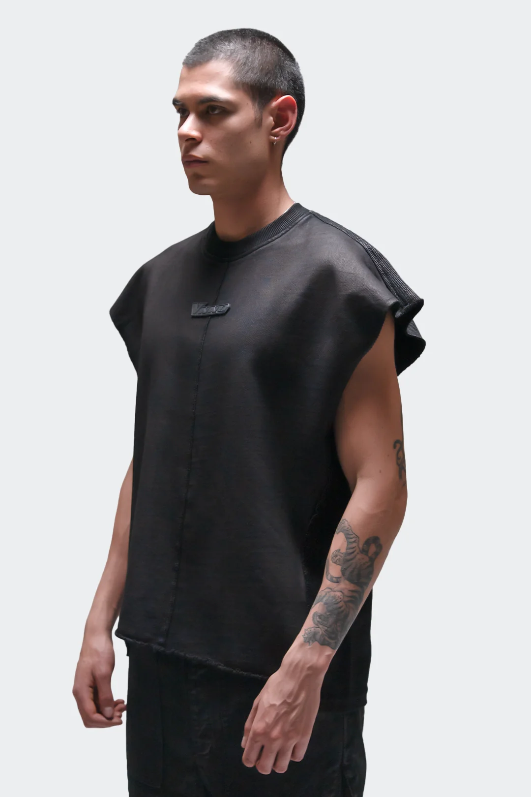 VENENO TANK TOP LEATHER EFFECT